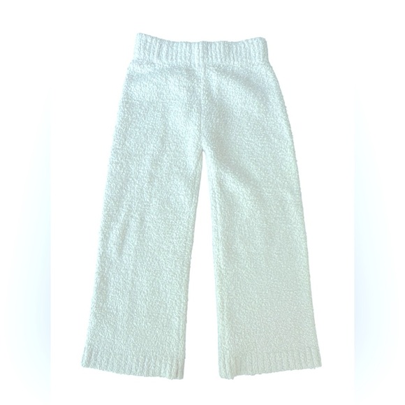 Skims Sweatpants White Youth Girls Sherpa Knit Polyester Size 6/7 - Picture 6 of 6